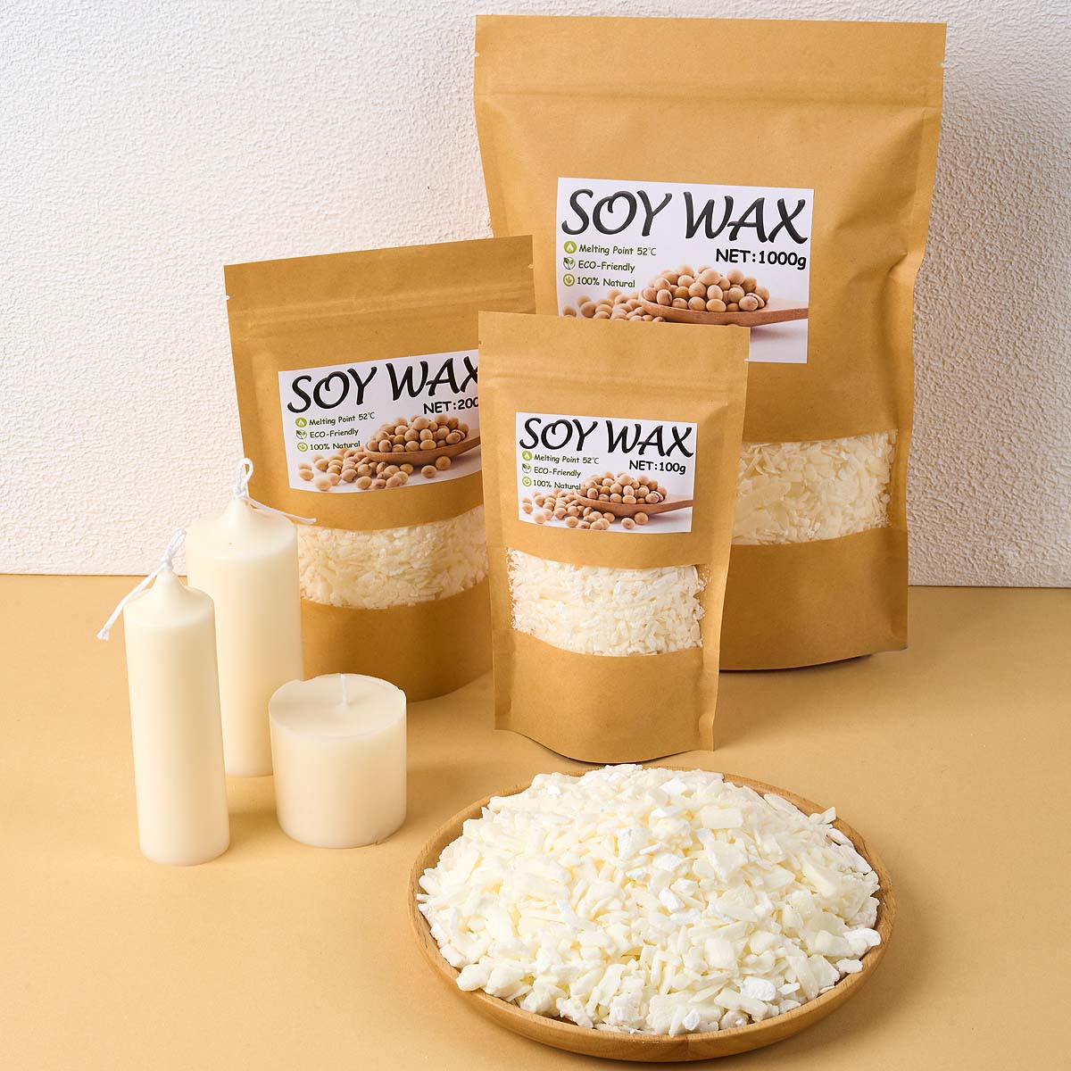 1 Pounds Pure White Soy Wax Fo - đánh giá và giá Candle Supplies Kit