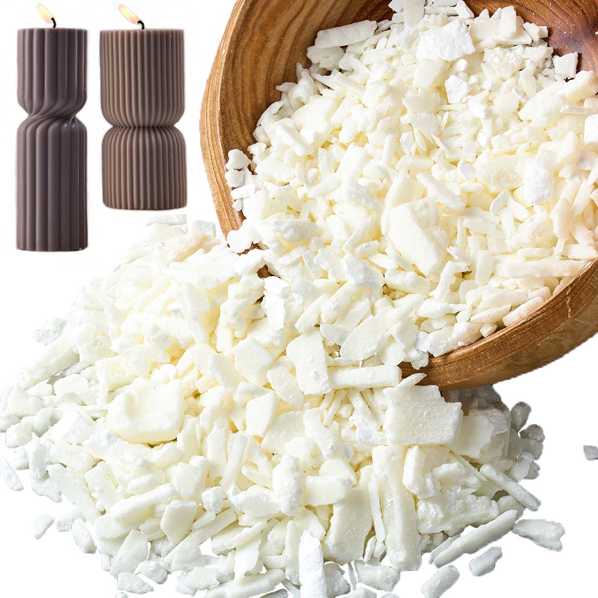 1 Pounds Pure White Soy Wax Fo - đánh giá và giá Candle Supplies Kit